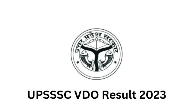 UPSSSC VDO Result 2023